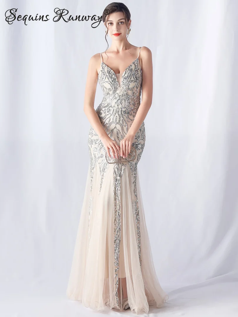 Sexy elegant long wedding evening dresses for women 2025 mesh birthday party dresses woman pink maxi sequin summer dress vestido